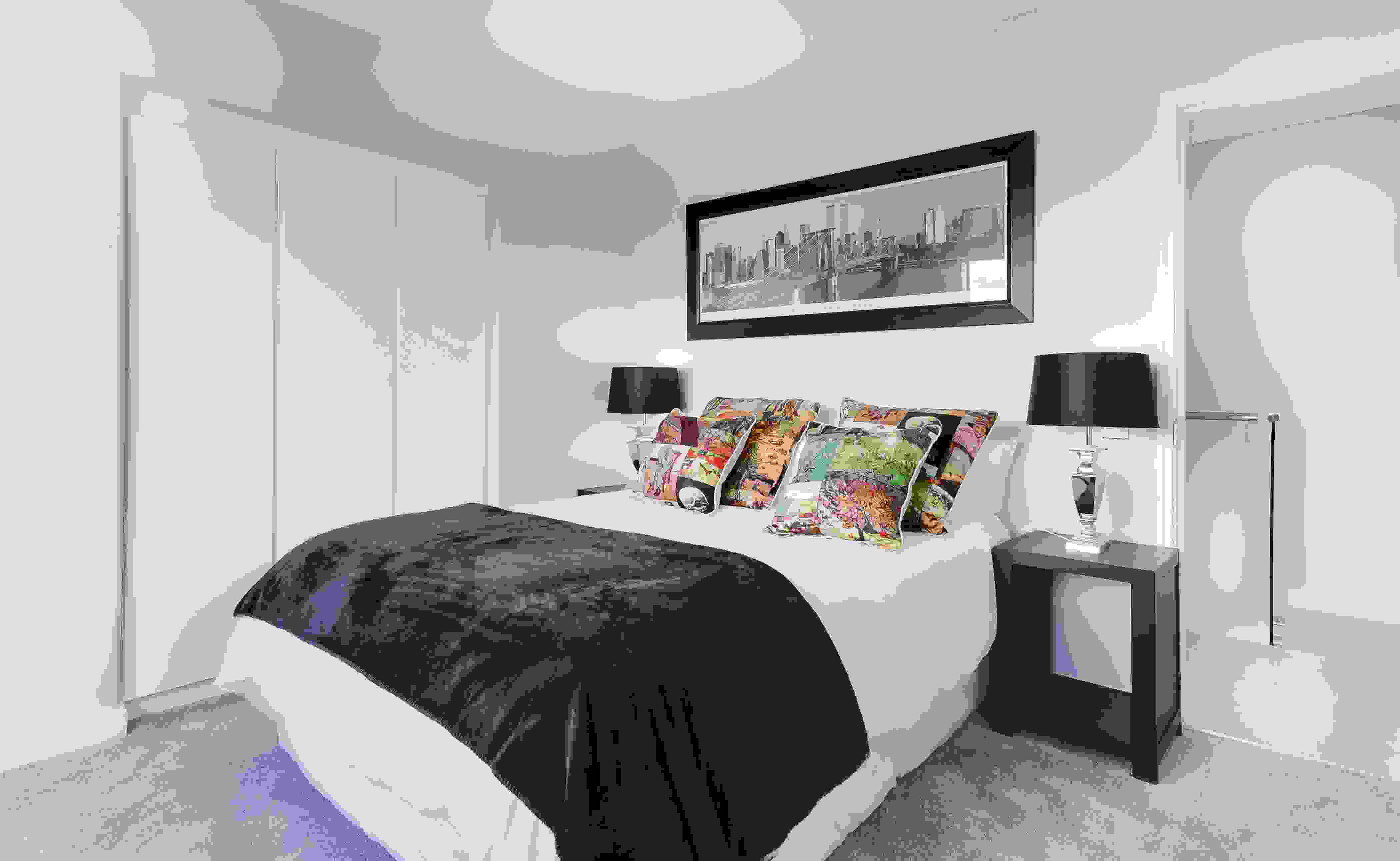 Bedroom with balcony